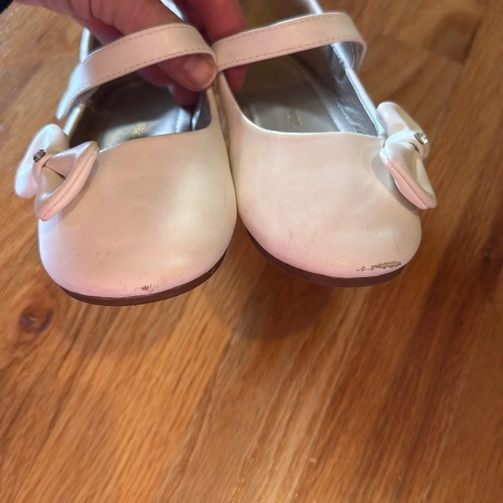 Girls Dress Shoes White (Size: 11)